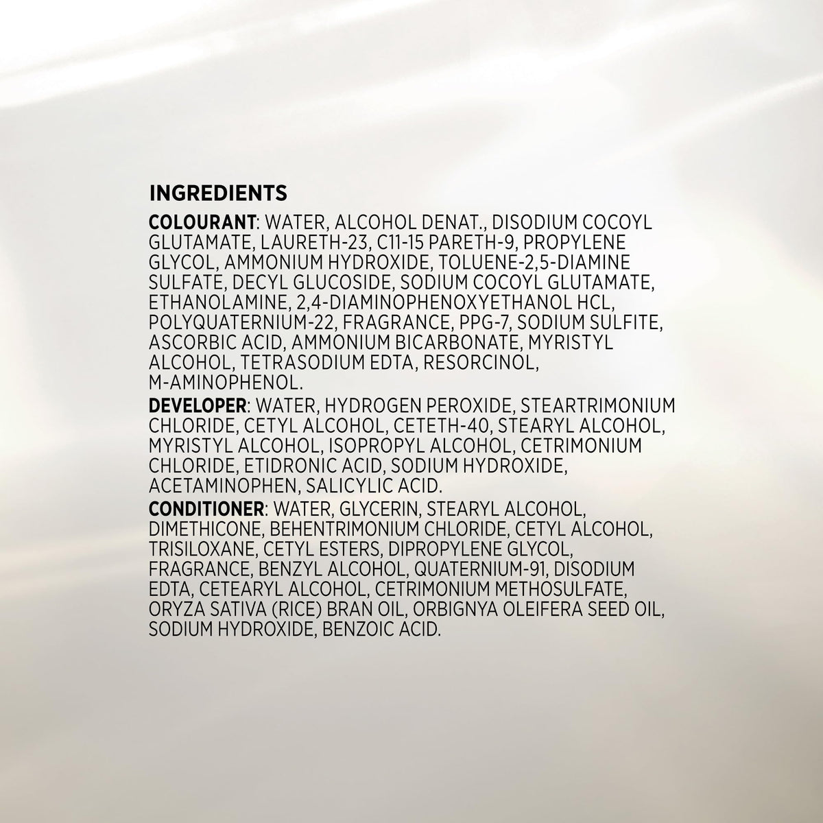 John Frieda Precision Foam packaging keeps kit organized.