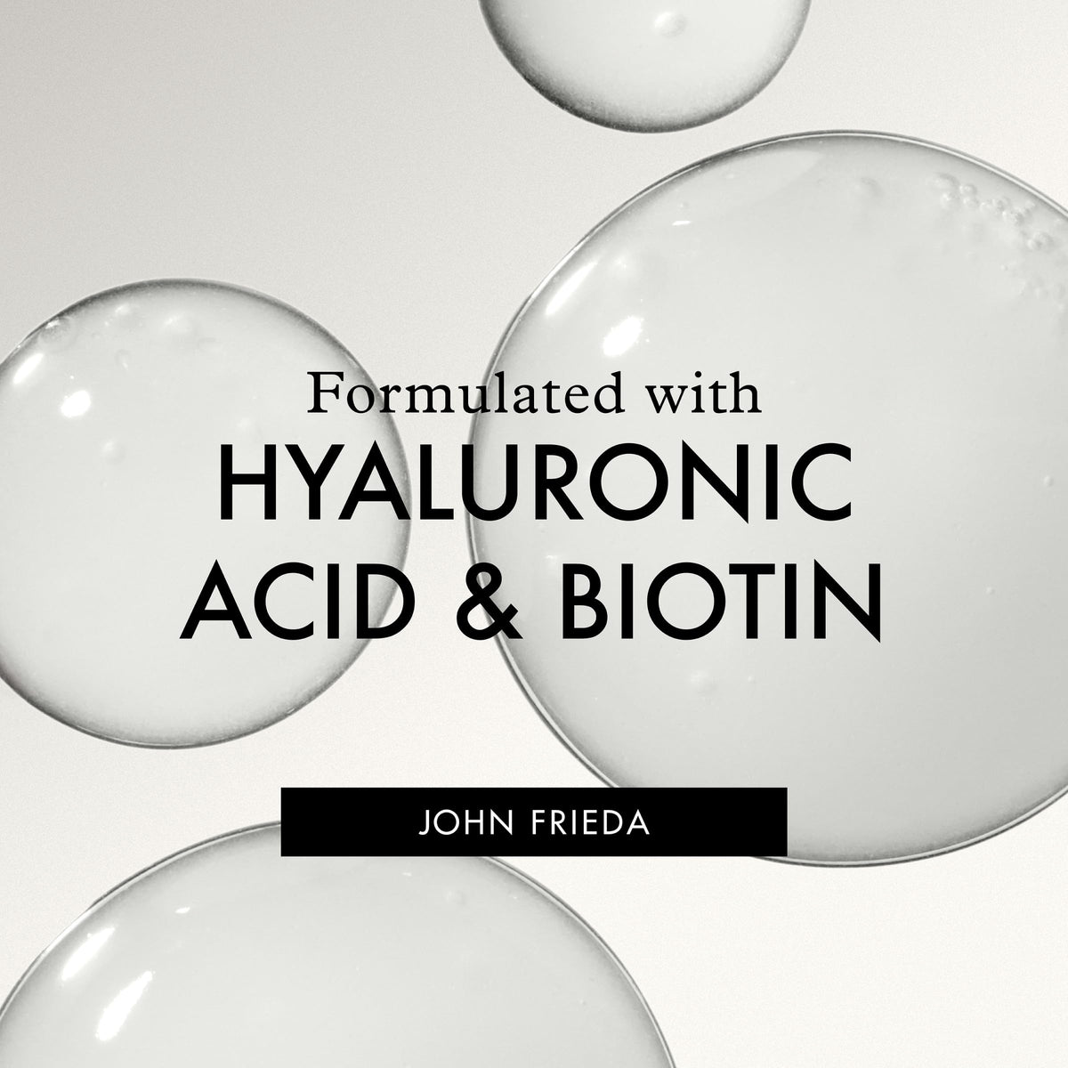 John Frieda ULTRAfiller+ provides heat protection during styling.