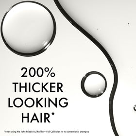 John Frieda ULTRAfiller+ hyaluronic acid helps plump strands.