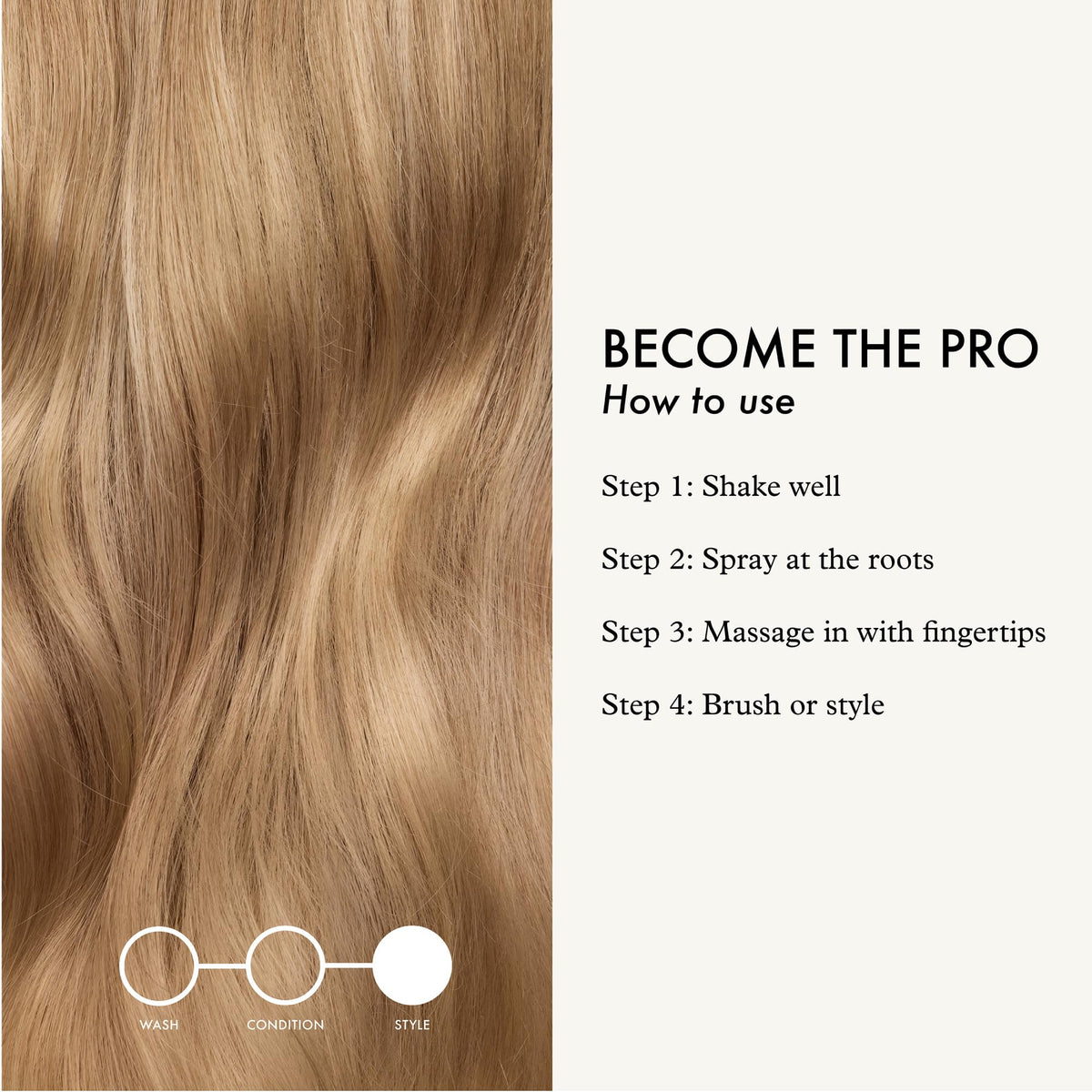 John Frieda Volume Lift no white residue after application