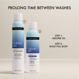 John Frieda Volume Lift vegan silicone-free formula highlights cruelty-free care