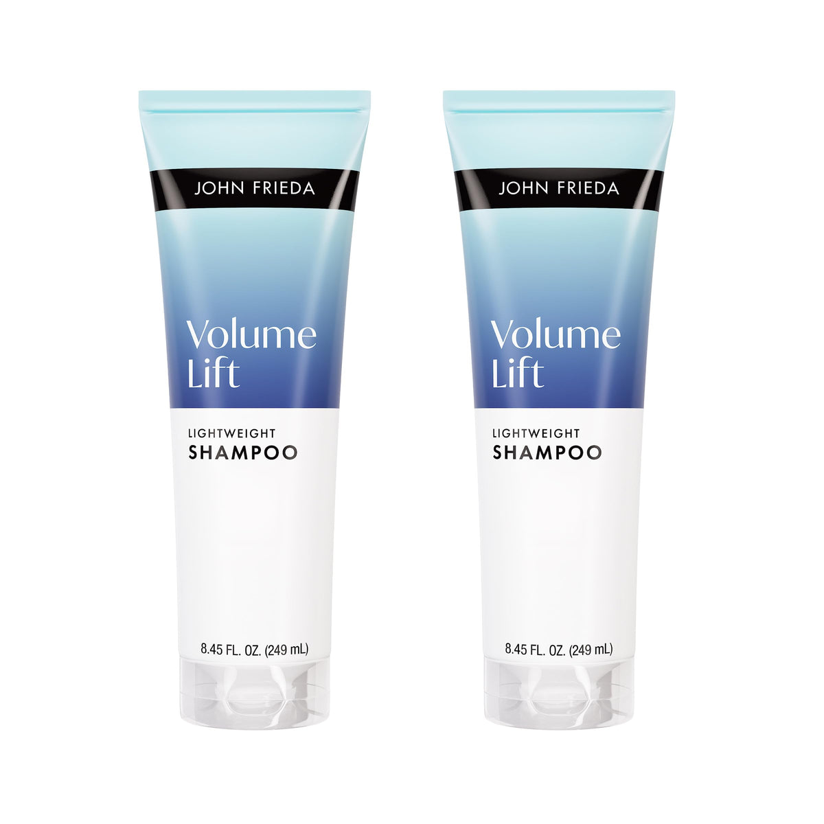 John Frieda Volume Lift Weightless Shampoo bottle front view boosts natural volume