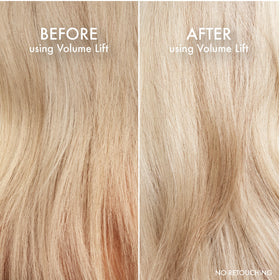 Rich lather from John Frieda Volume Lift Weightless Shampoo shows cleansing and detangling