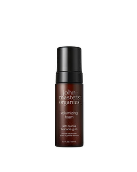 John Masters Organics Volumizing Foam bottle-front for lightweight, voluminous lift