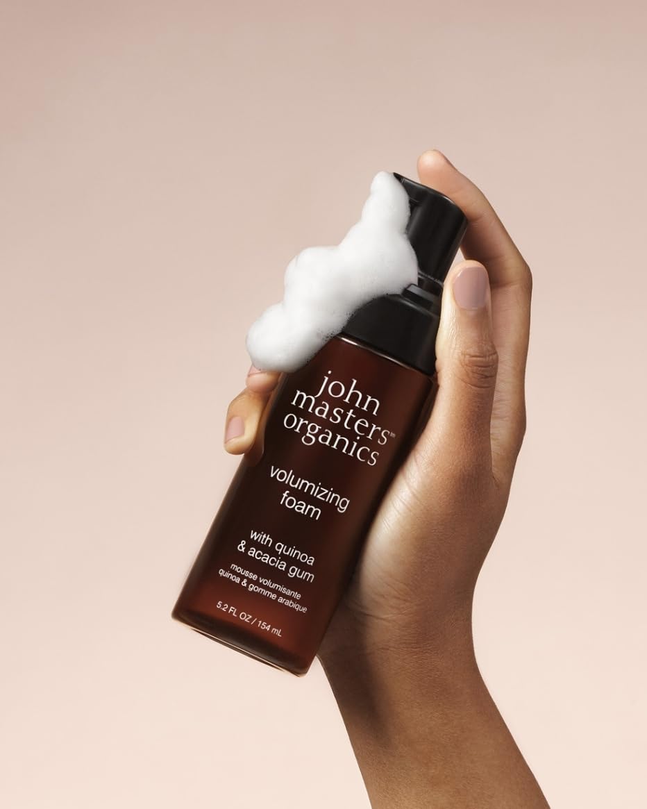 Close-up of organic ingredients in Volumizing Foam by John Masters Organics