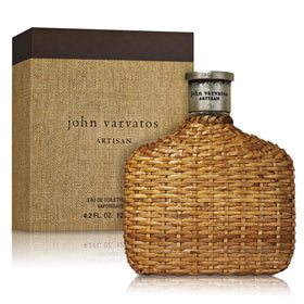 John Varvatos Artisan bottle close-up showing premium craftsmanship and luxe finish.