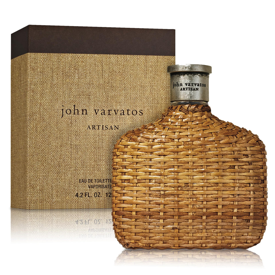 John Varvatos Artisan bottle close-up showing premium craftsmanship and luxe finish.