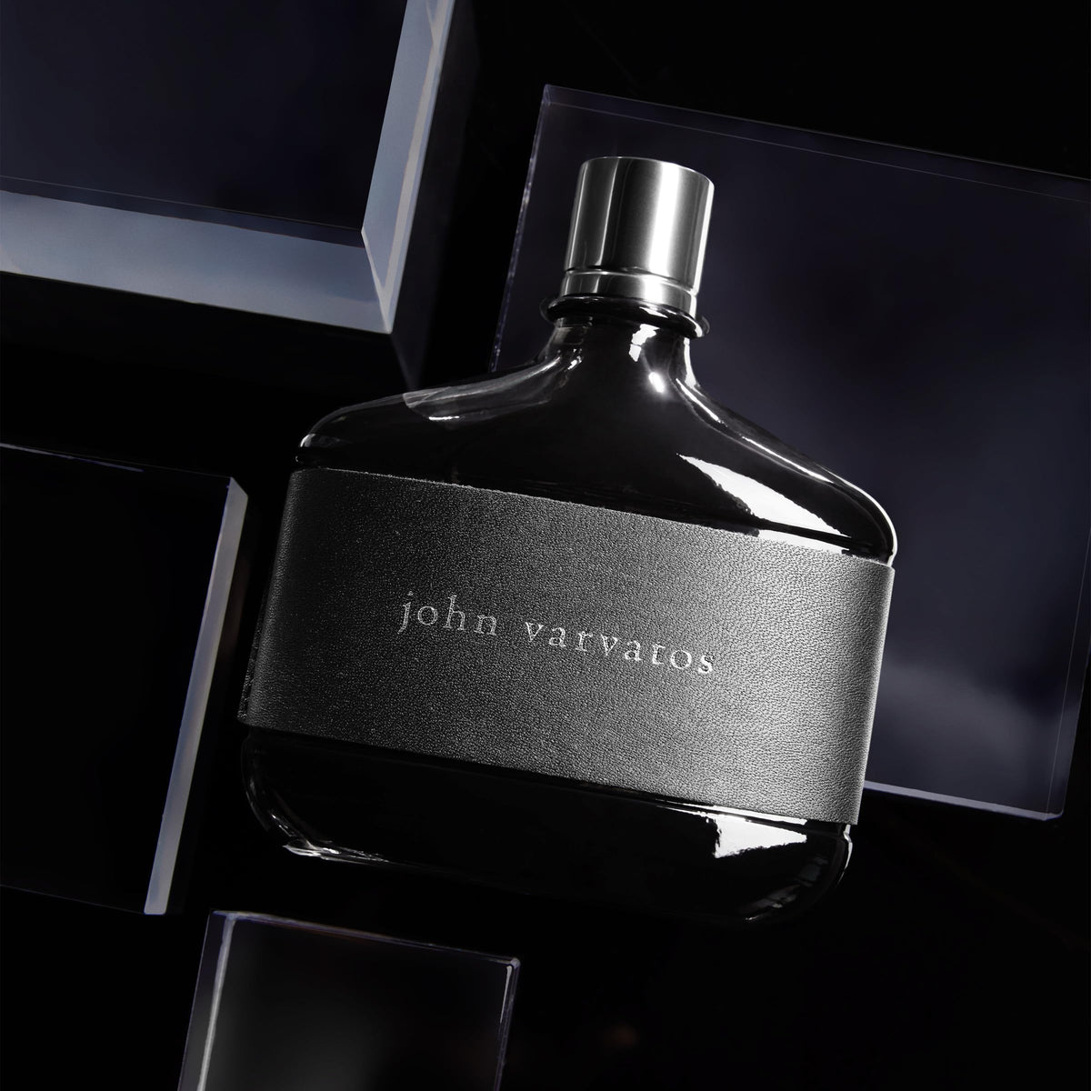 Cap detail on the leather-wrapped bottle highlighting craftsmanship