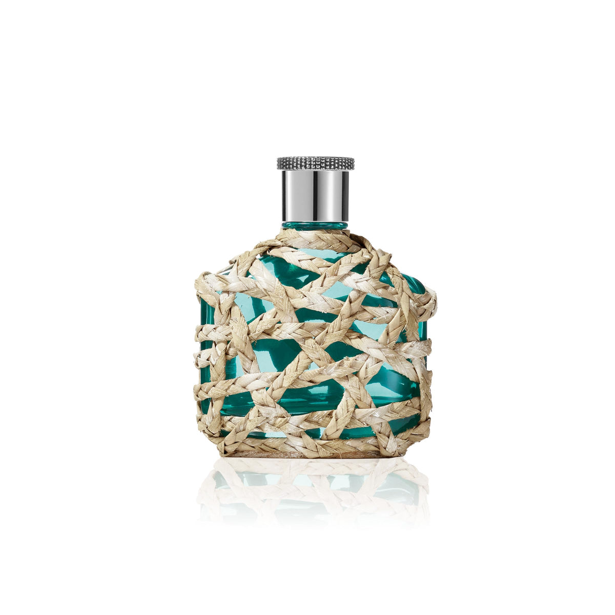 John Varvatos XX Artisan Teal baie rose note accent conveys subtle spice and sophistication.