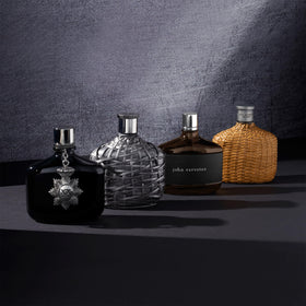 Gift-ready presentation pairs bottle and box artfully.