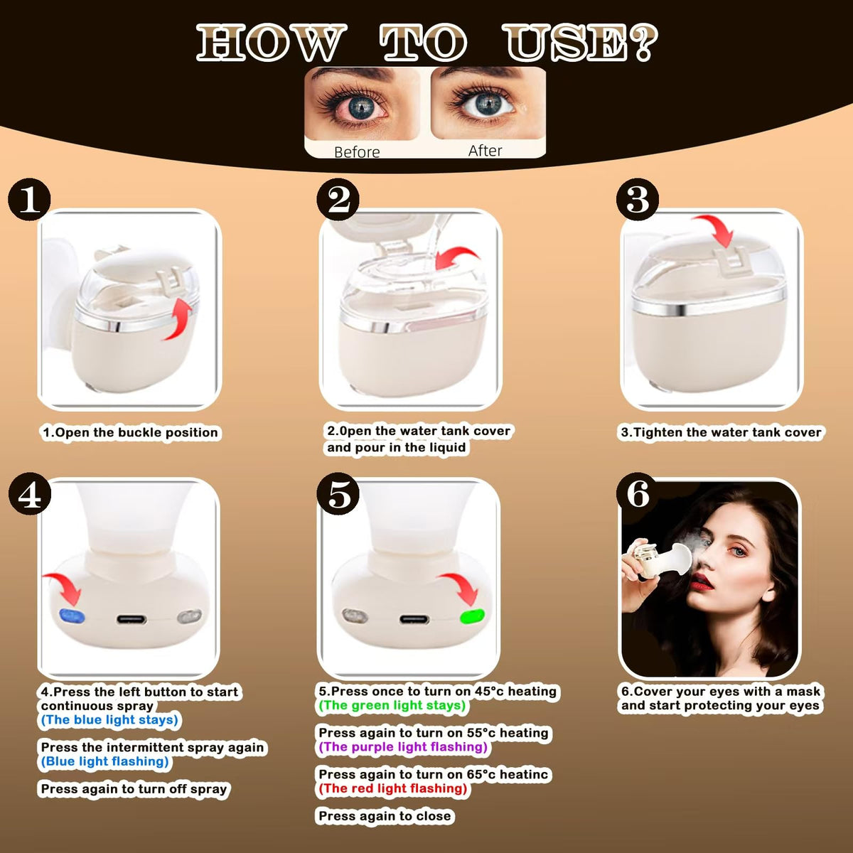Johncase moisturizes skin around eyes during long screen use