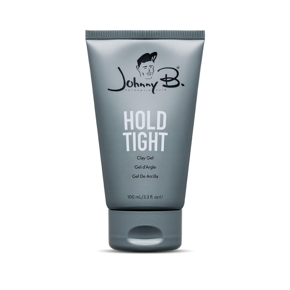 Johnny B Hold Tight clay gel bottle showing 3.3 oz size for versatile hold