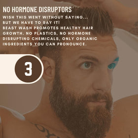 Johnny Slicks Body Wash organic oils provide long-lasting moisture.