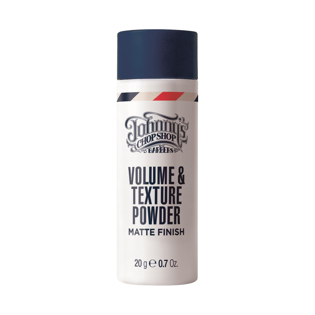 Johnny's Chop Shop volume and texture powder bottle ready for quick root lift and matte finish.
