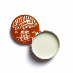 Johnny's Chop Shop Wild Cat Hair Clay hold keeps volume without shine