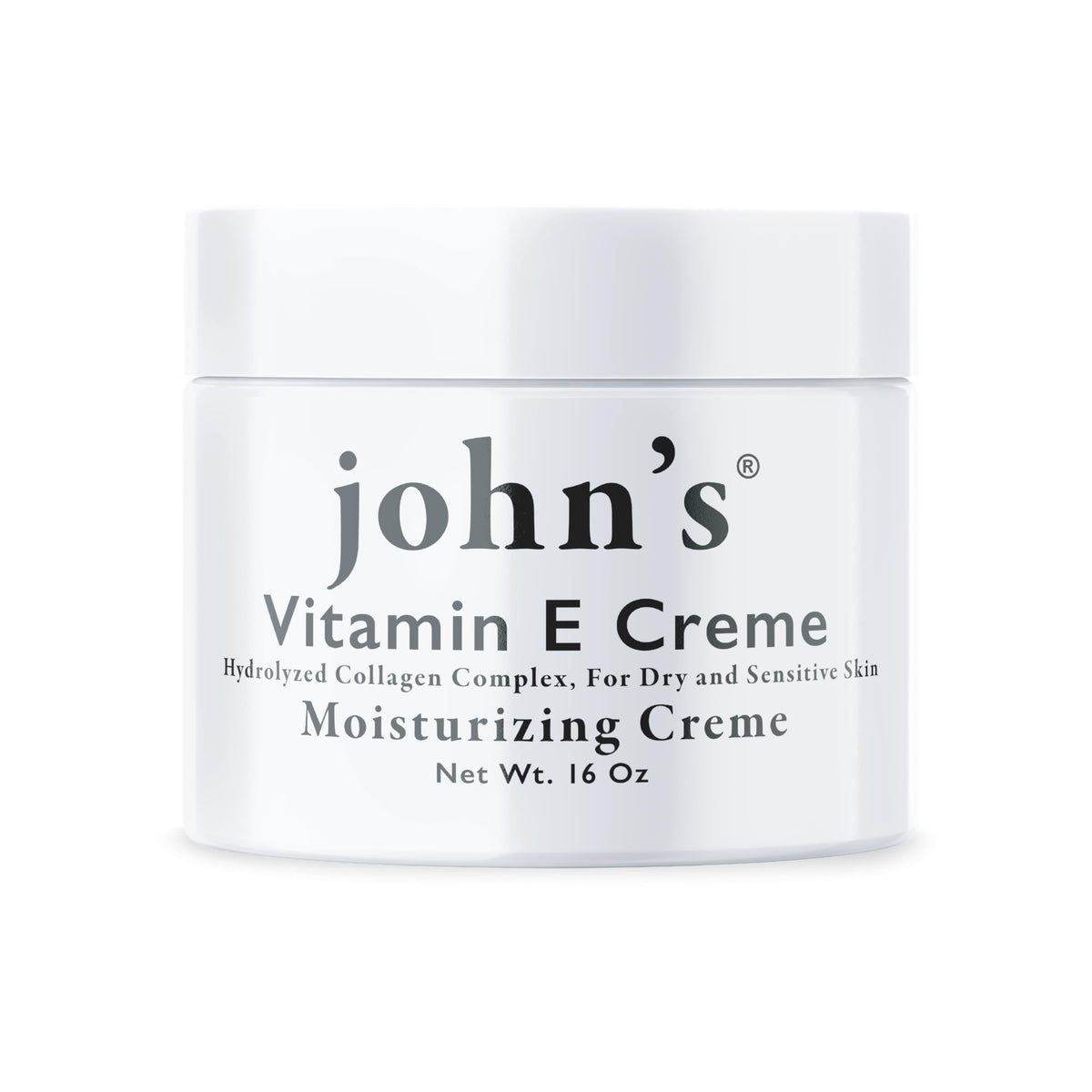 John's Vitamin E, A & D Cream tub for deep hydration