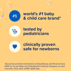 Johnson's Baby Shampoo delicate hair care demonstrated with soft lather
