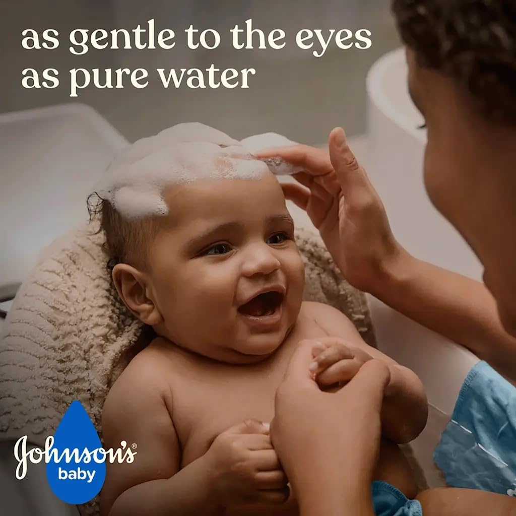 Johnson's Baby Shampoo pediatrician-tested seal visible on packaging