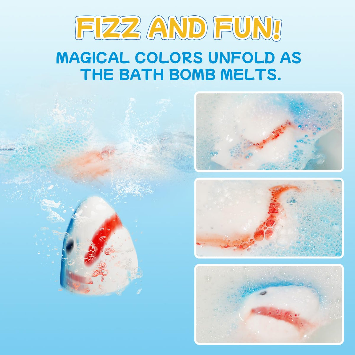 JOI MEW shark gift set for birthdays and holidays delights kids.