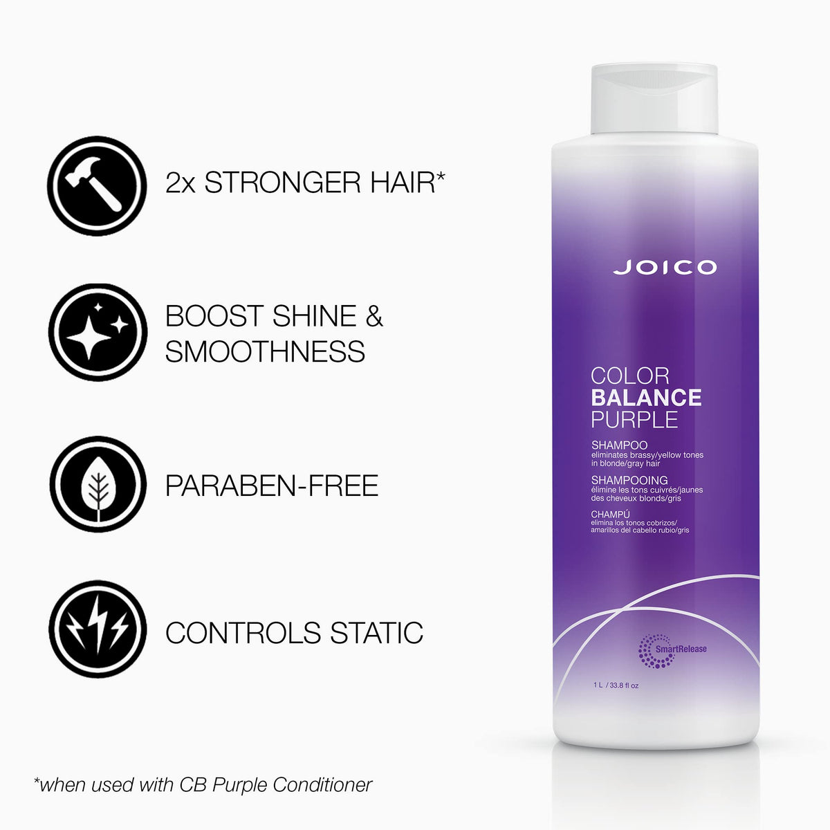 Joico Color Balance Purple Shampoo packaging front view
