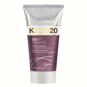 Joico Defy Damage KBOND20 Power Masque bottle highlights color-safe conditioning.