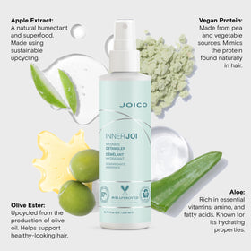 Joico hair after using InnerJoi Hydrate Detangler—soft, manageable, and frizz-free.