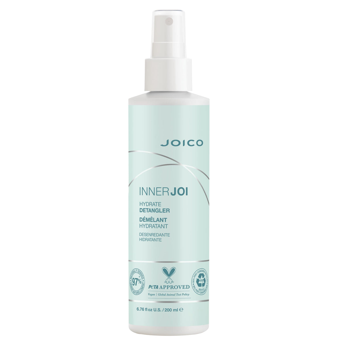Joico InnerJoi Hydrate Detangler bottle for easy detangling and hydrated hair.