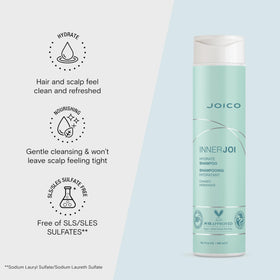 Joico InnerJoi Hydrate Shampoo with Aloe for hydrated, refreshed hair
