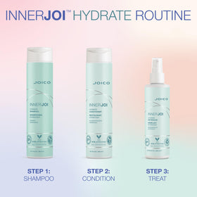 Joico InnerJoi Hydrate Shampoo bottle made with recycled social plastic
