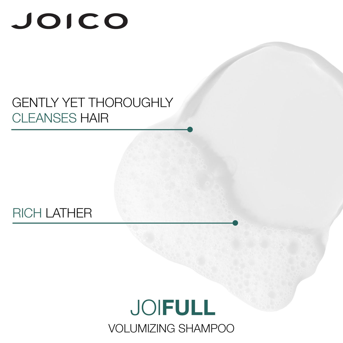 Joico JoiFULL detangled hair demonstrating smooth glide for styling.