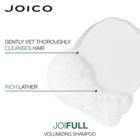 Joico JoiFULL detangled hair demonstrating smooth glide for styling.