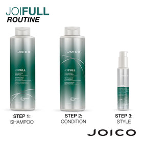Joico JoiFULL health-looking hair close-up with natural fullness.