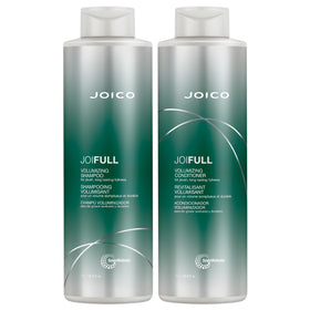 Joico JoiFULL shampoo bottle for a clean base and lift-ready hair.
