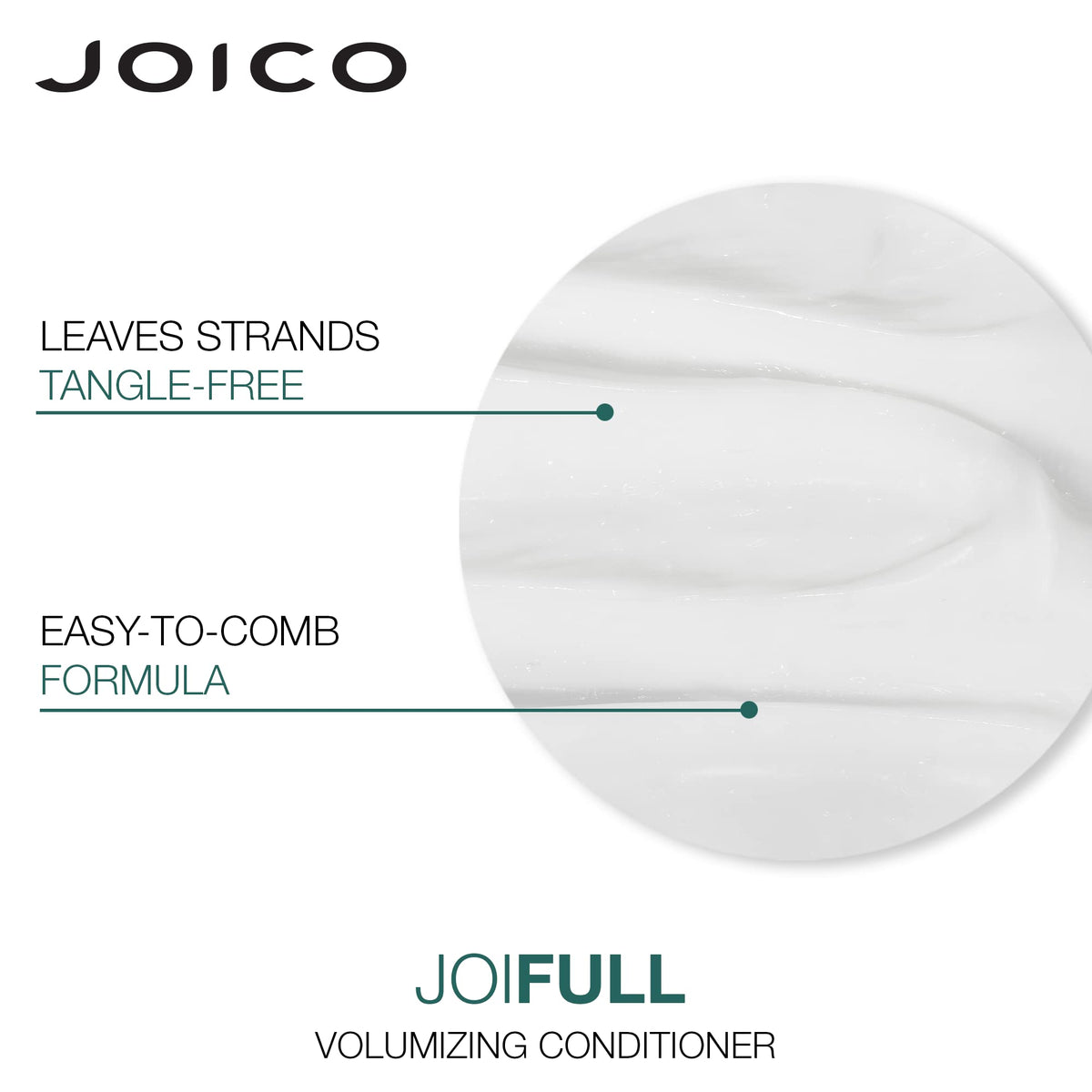 Joico JoiFULL soft shine highlighting healthier-looking strands.