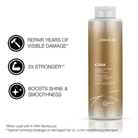 Joico K-PAK daily conditioner label close-up highlighting Bio-Advanced Peptide