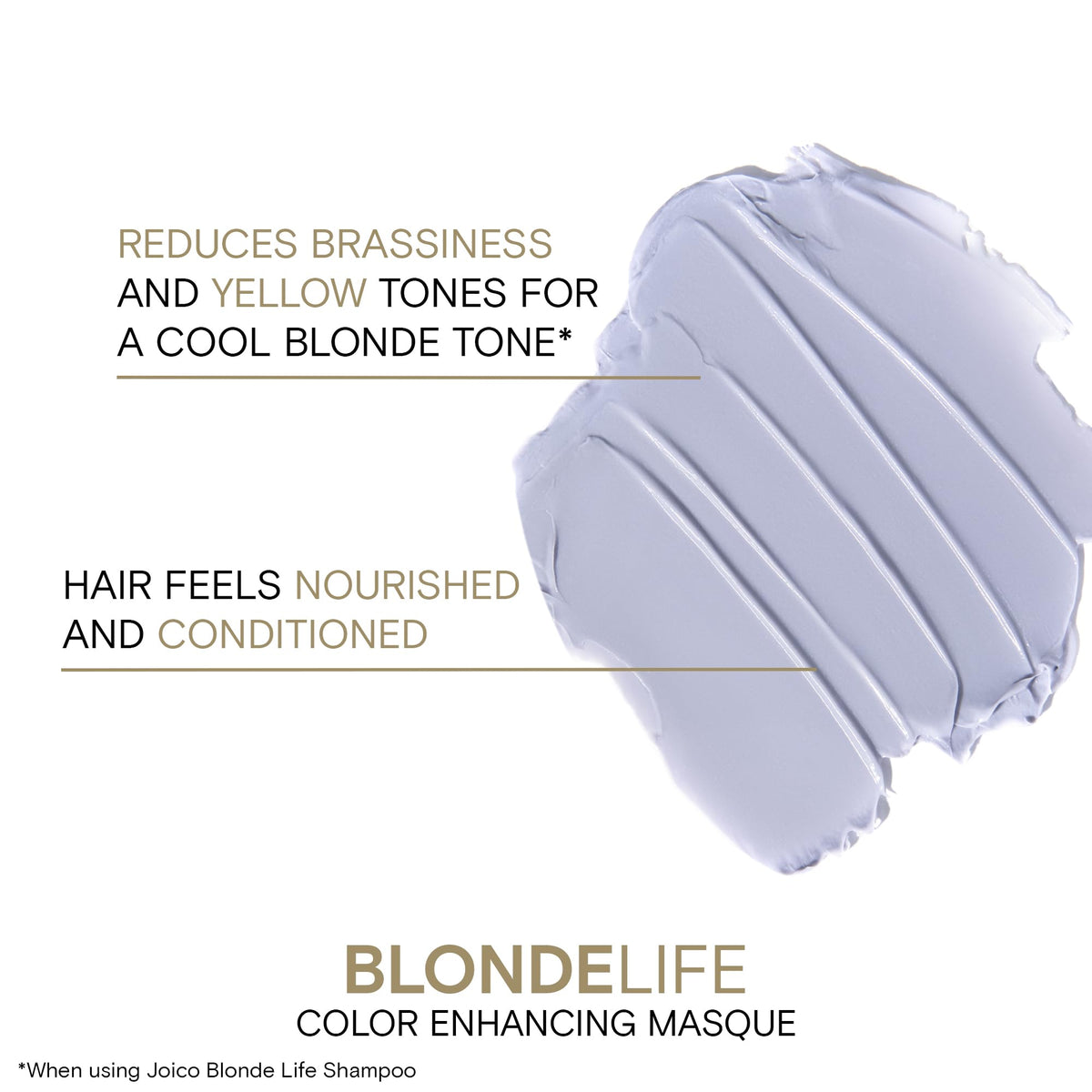 Joico Monoi and Tamanu oils hydrate and protect blonde hair.