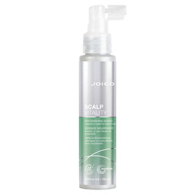 Joico Scalp Vitality Replenishing Essence bottle promotes scalp hydration.