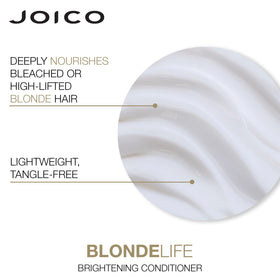 Joico shampoo and conditioner duo supports gentle cleansing and detangling during styling.