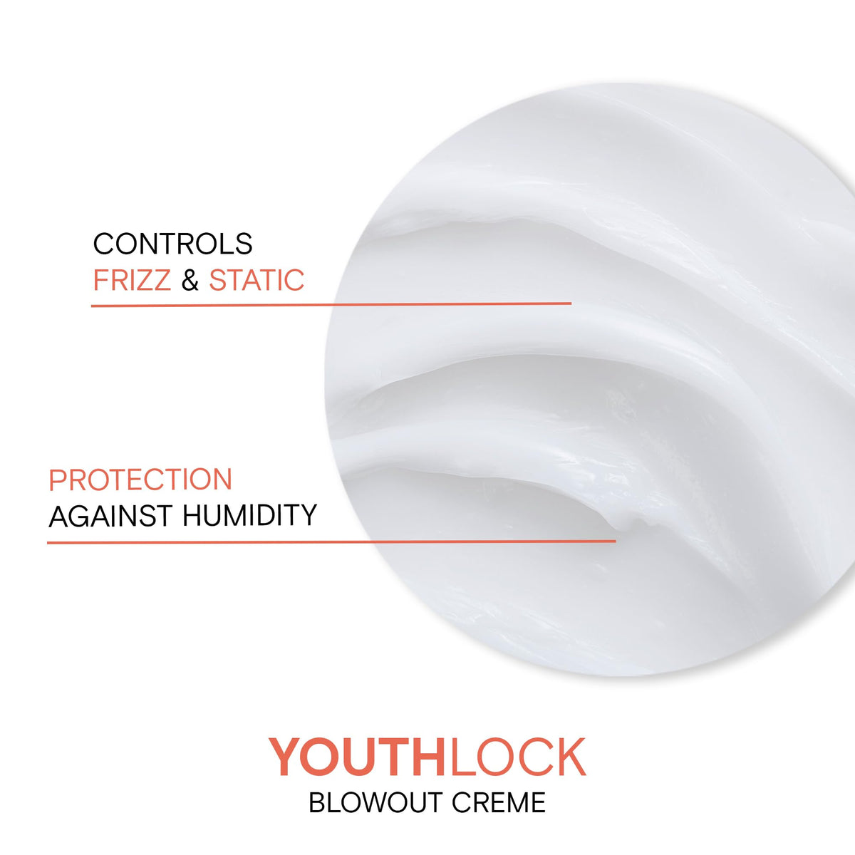Joico YouthLock Blowout Crème on shiny, healthy-looking hair.