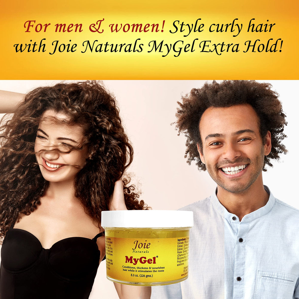 Joie MyGel texture swatch shows light, non-greasy feel for quick absorption