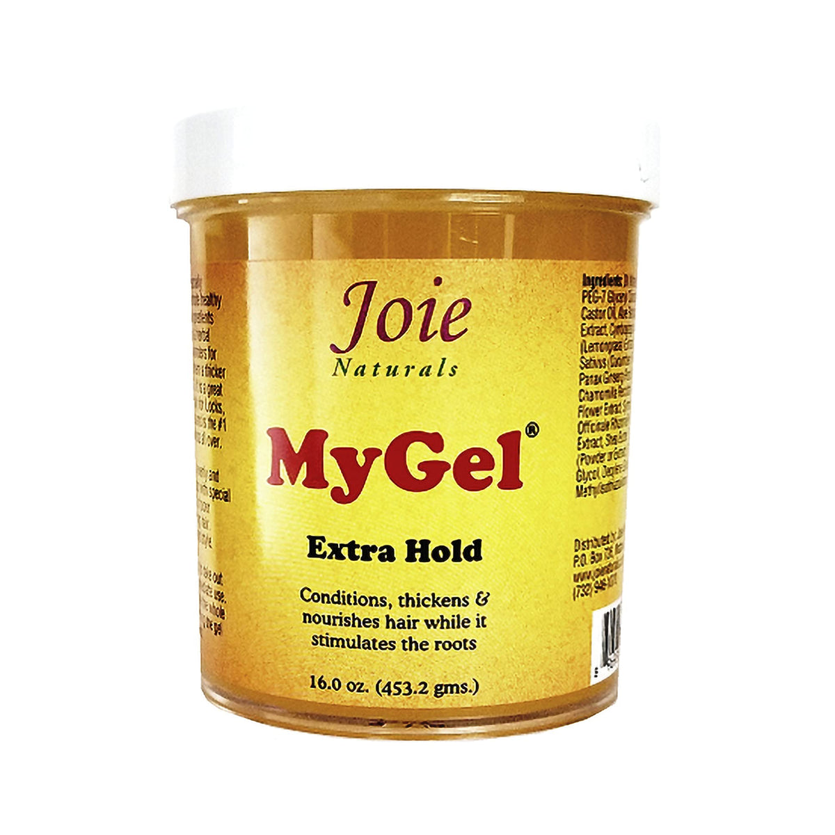 Joie Naturals MyGel Extra Hold bottle pour showing easy application for quick styling