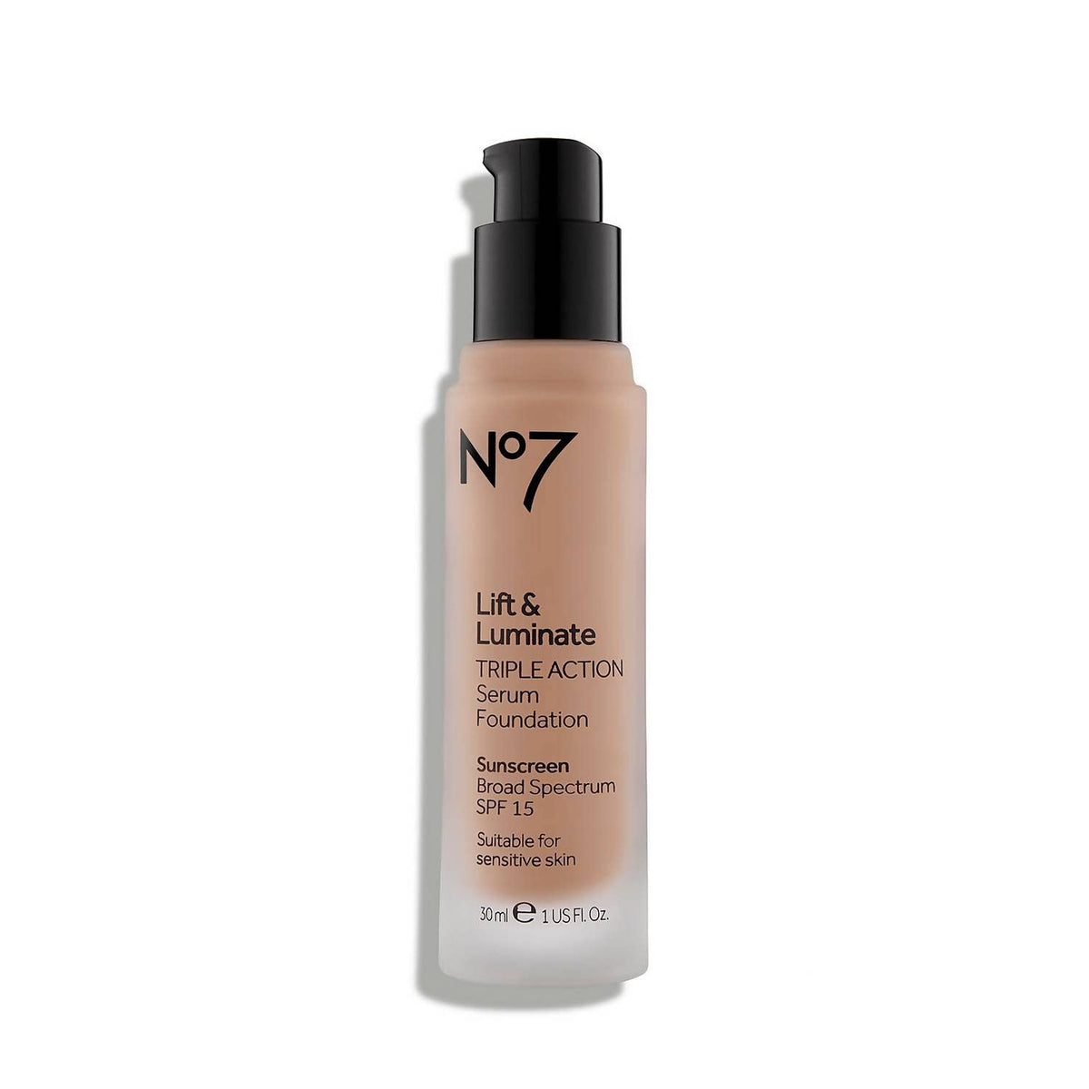 Close-up swatch of JoJo Siwa No7 Warm Beige for natural coverage