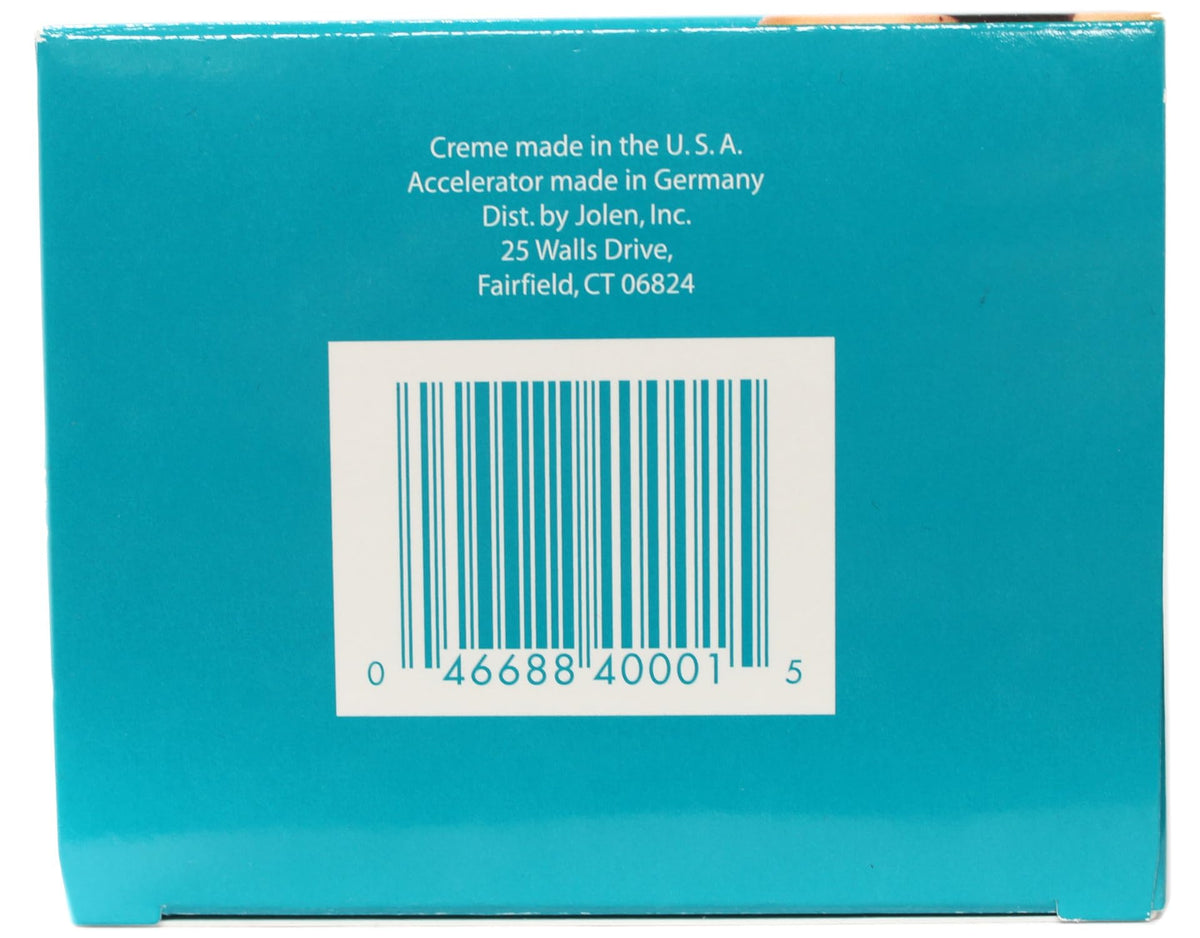 Jolen Creme Bleach Regular packaging highlights cruelty-free, user-friendly formula