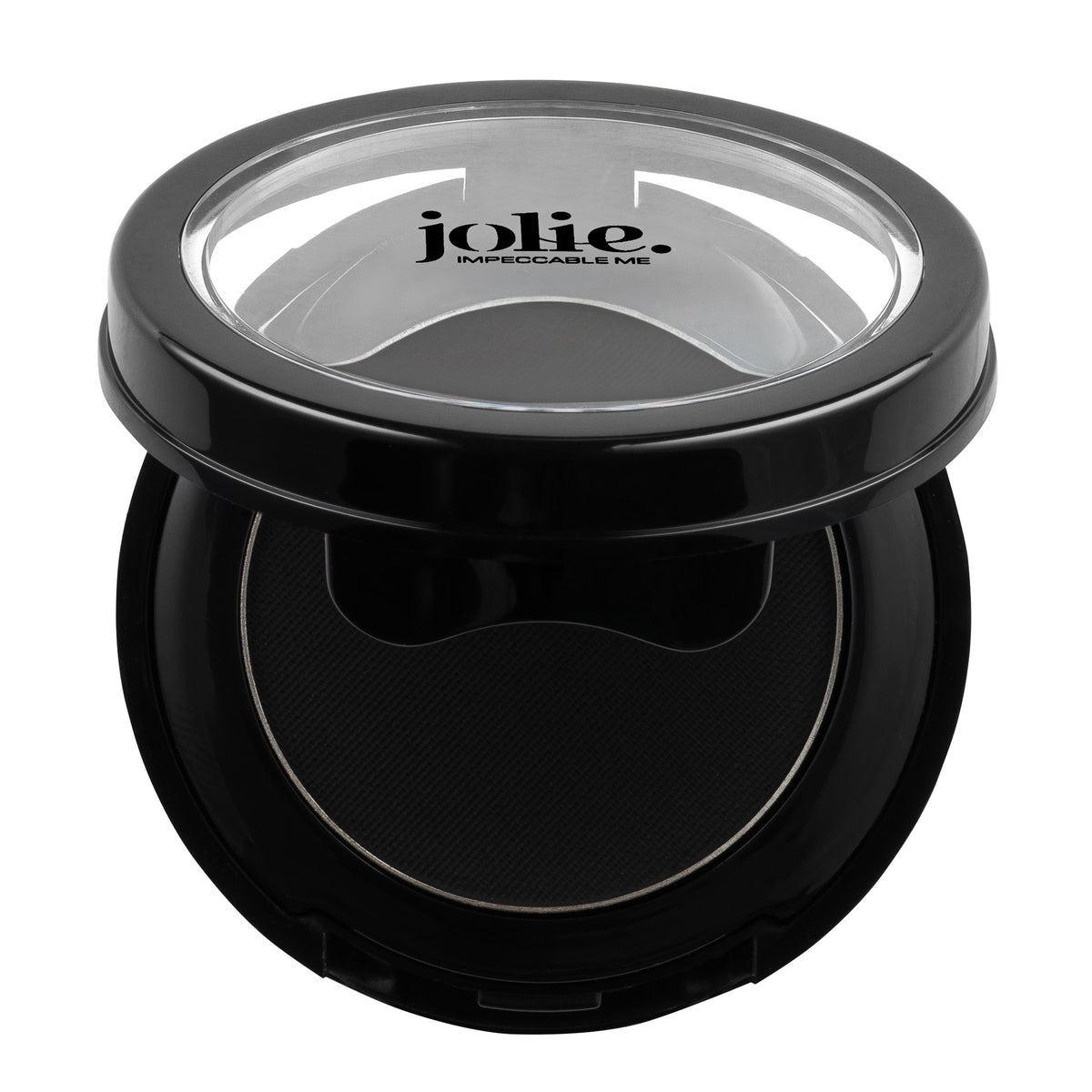 Jolie Extra Long-Wear Cake Eyeliner in black, showing precise application for defined lash line.