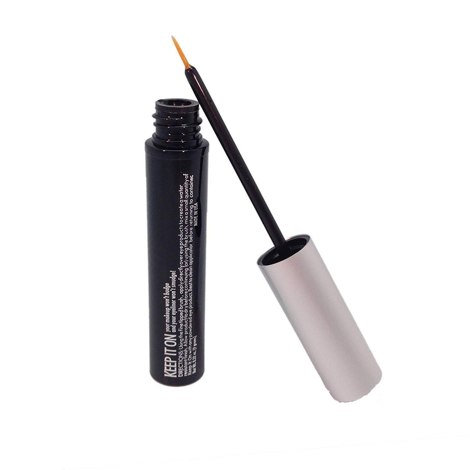 JOLIE Keep It On Eyeliner Sealer demonstrates a smudge-proof, long-lasting eye makeup look.