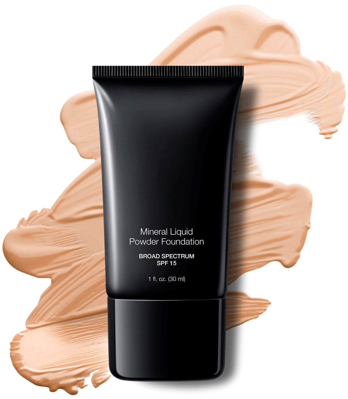 JOLIE Mineral Liquid Powder Foundation Porcelain with SPF 15 for all skin types, delivering silky coverage