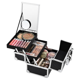 Joligrace makeup box with travel mirror for quick touch-ups