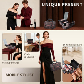 Joligrace bi-level tray design keeps cosmetics organized and accessible