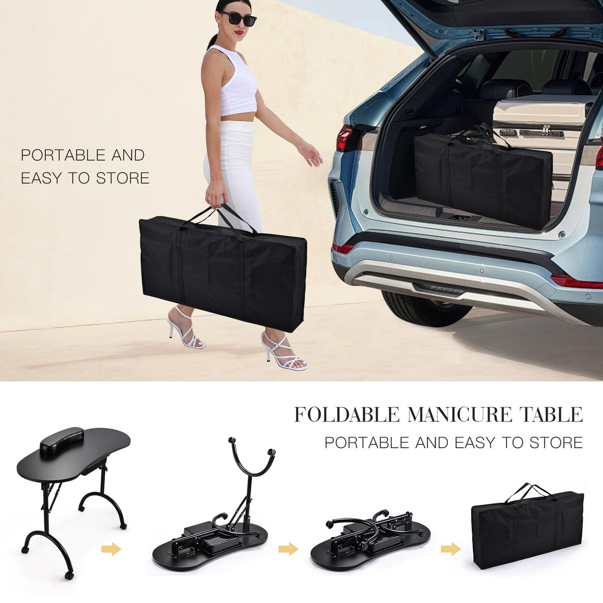 Joligrace manicure table armrest cushion provides client comfort during manicures
