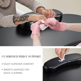 Joligrace manicure table smooth surface is easy to clean and sanitize